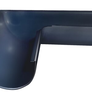 Угол желоба внешний GL PU 90 гр 150 мм RAL 7024 мокрый асфальт