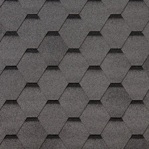 Черепица гибкая RoofShield Фемили Эко Лайт Стандарт серый с оттенением