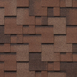Черепица гибкая RoofShield Классик Модерн коричневый с оттенением