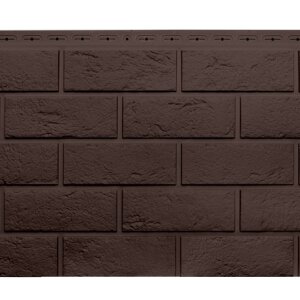 Фасадная панель Grand Line Состаренный кирпич Classic шоколадный