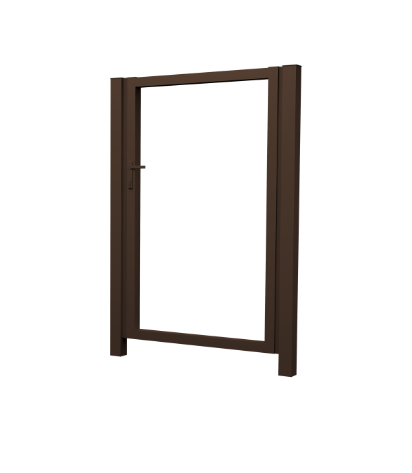 Калитка Жалюзи 2,0х1,5 RAL 8017 без заполнения