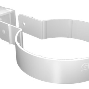 Хомут трубы Kliker ПВХ Grand Line Premium белый (инд.упак.) (RAL 9003)