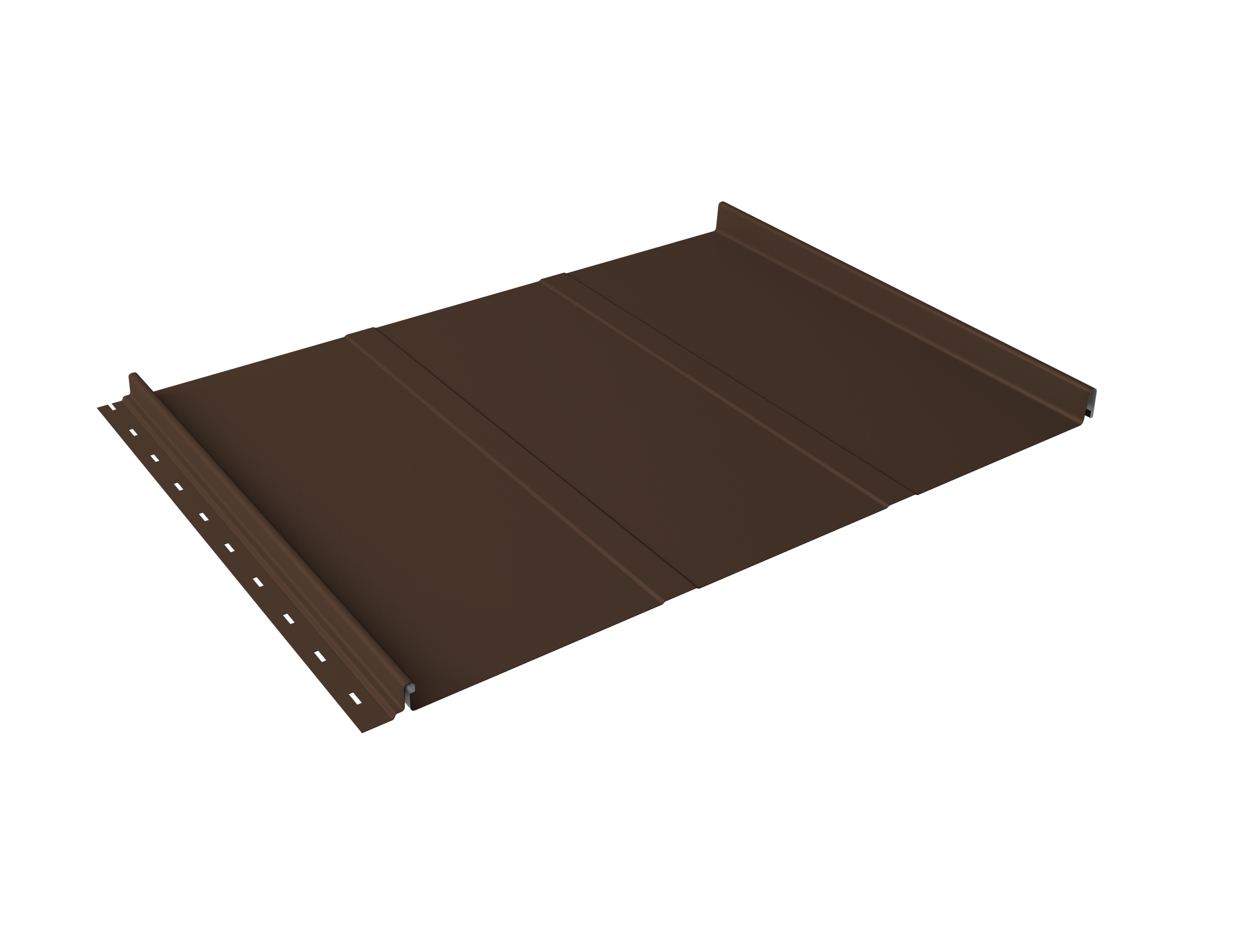 Кликфальц Line Grand Line 0,45 Drap с пленкой на замках RAL 8017 шоколад