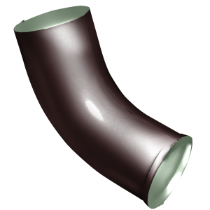 Колено стока GL PE 90 мм RAL 8017 шоколад