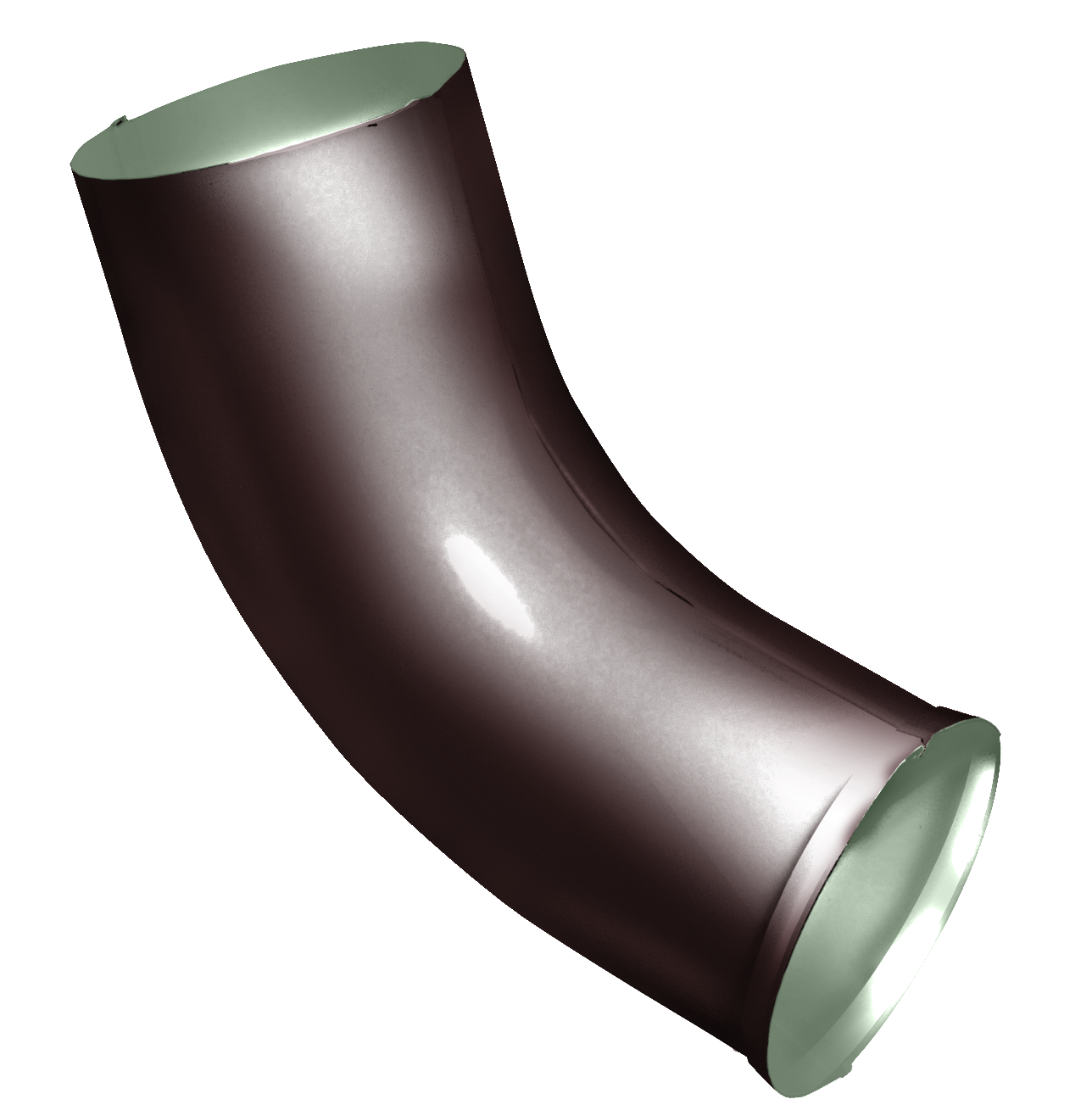 Колено стока GL PE 90 мм RAL 8017 шоколад