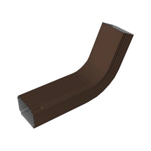 Колено трубы гофрированное Vortex Lite 76х102мм PE RAL 8017 шоколад