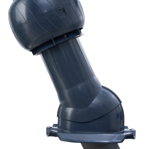 Комплект канализационный Gervent Statik для кровли Профнастил-21 изолированный 110/160мм серый графит