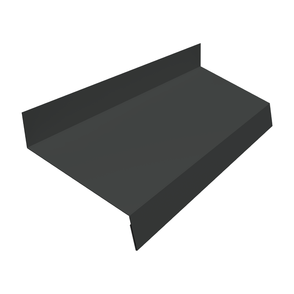 Отлив простой 70 0,5 Satin с пленкой RAL 7016 антрацитово-серый (3м)