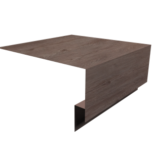 Планка околооконная сложная Экобрус Grand Line 250х75х25 0,45 Print Elite White Wood TwinColor (2м)