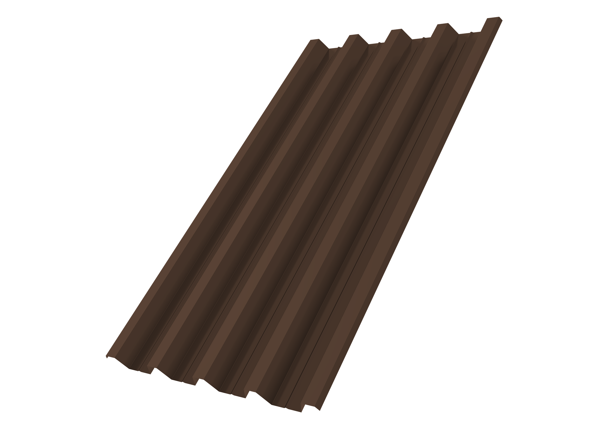 Профнастил Н60R v01 0,7 PE RAL 8017 шоколад