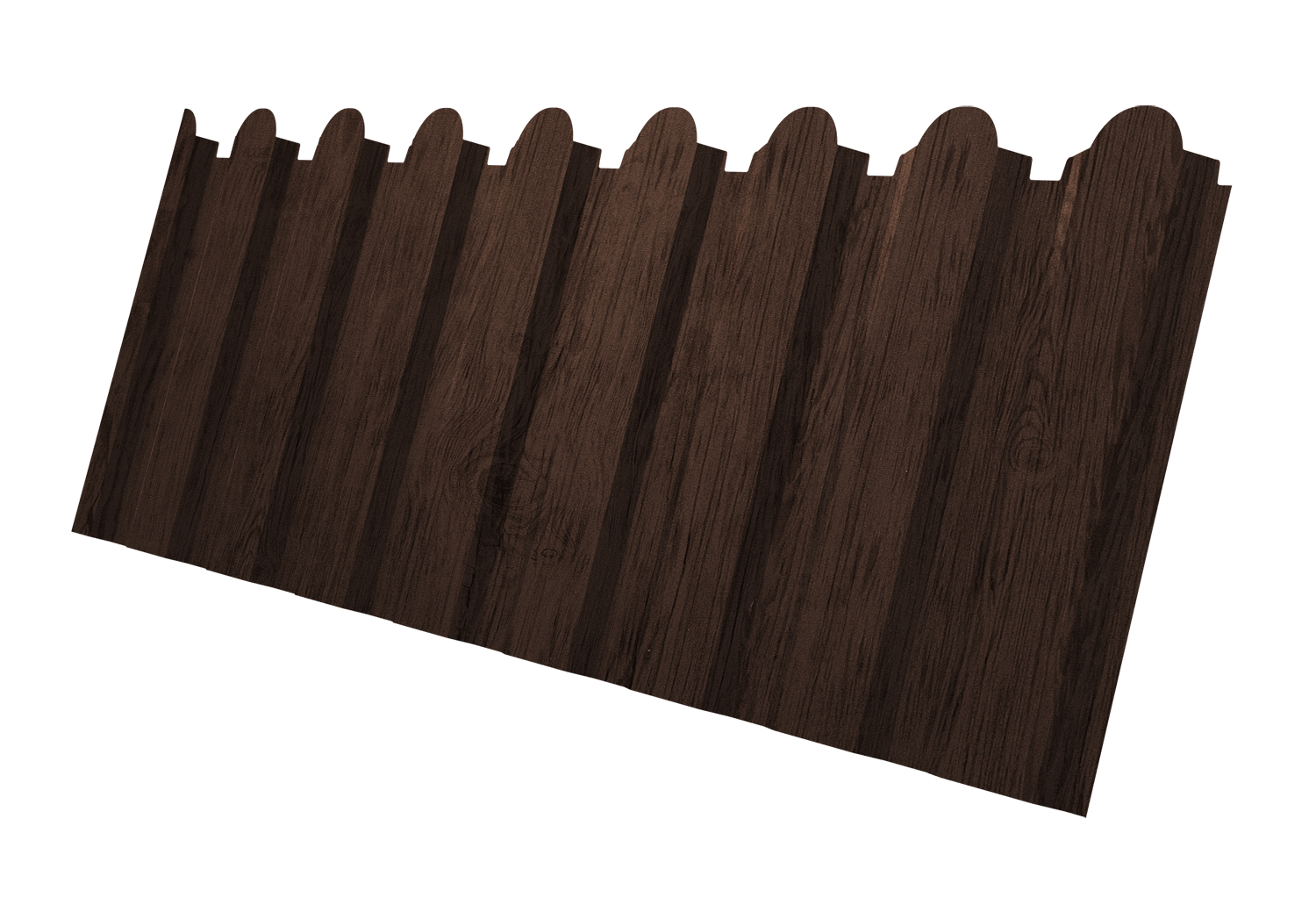 Профнастил С20A фигурный 0,45 Print Premium Antique Wood TwinColor