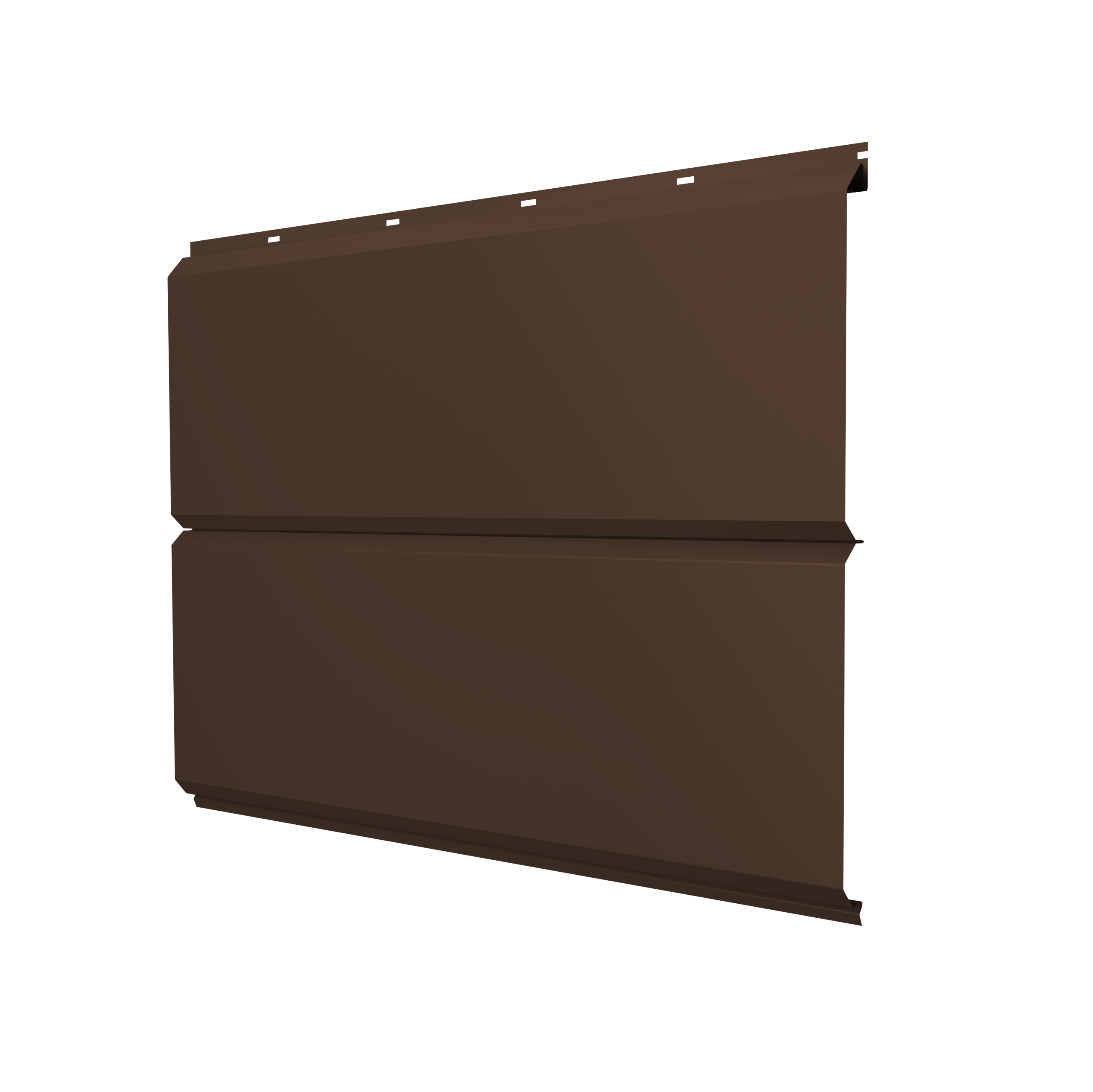Софит ЭкоБрус new без перфорации 0,5 Satin RAL 8017 шоколад