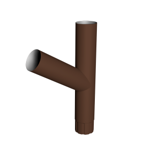 Тройник Ø90 Vortex Mix PE RAL 8017 шоколад