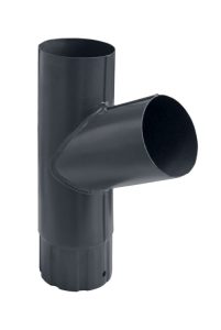 Тройник трубы New, 90 мм Мatt RAL 7024