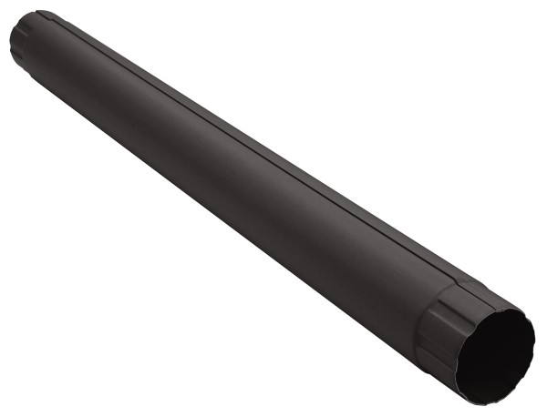Труба круглая соединительная GL PU Matt 90 мм 1 м RR 32 темно-коричневый