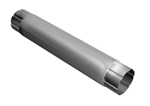 Труба круглая соединительная GL PU 100 мм 1 м RAL 9003 сигнальный белый
