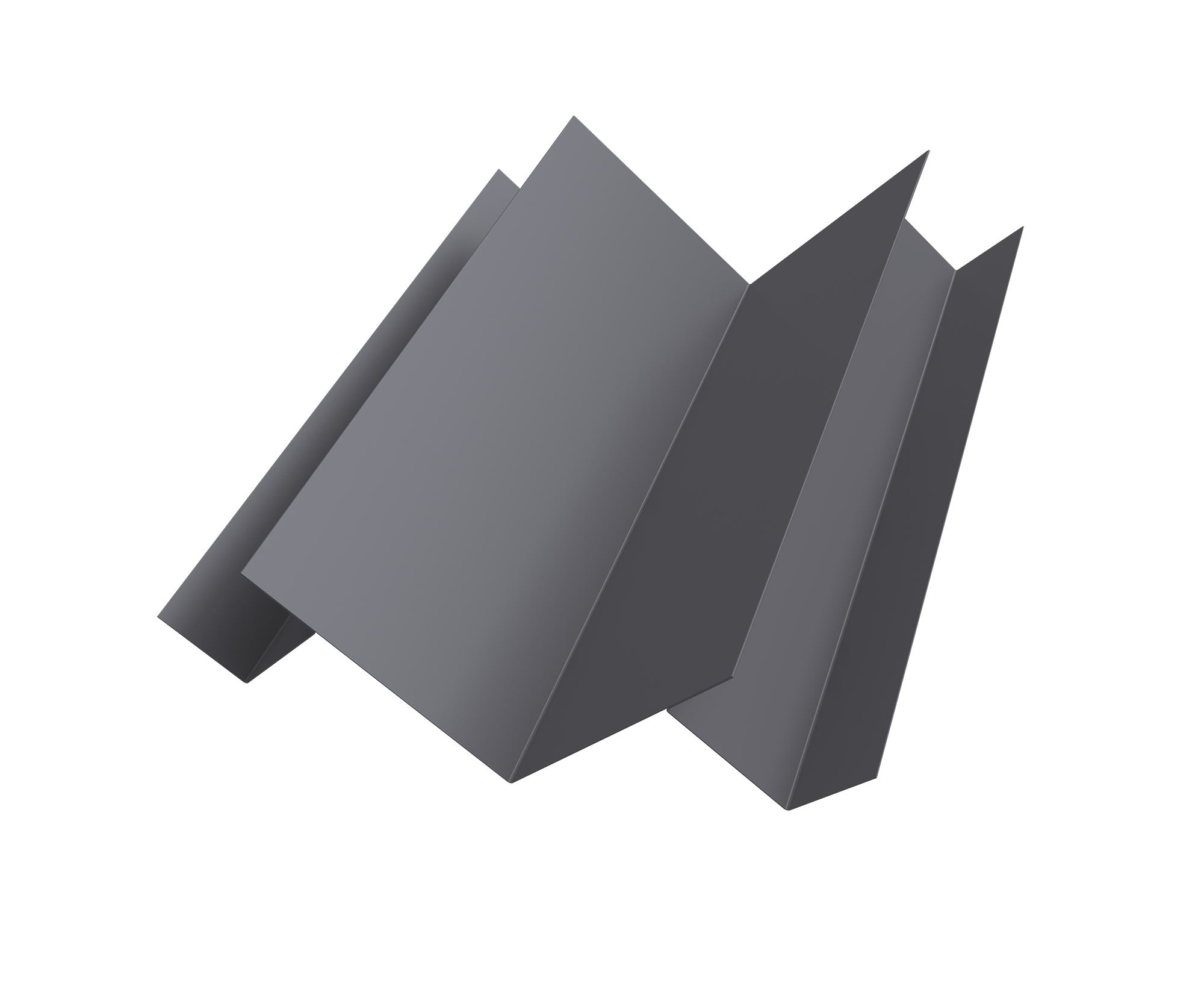 Угол внутренний сложный Кликфальц Pro 0,45 Drap TX RAL 7004 сигнальный серый (2м)