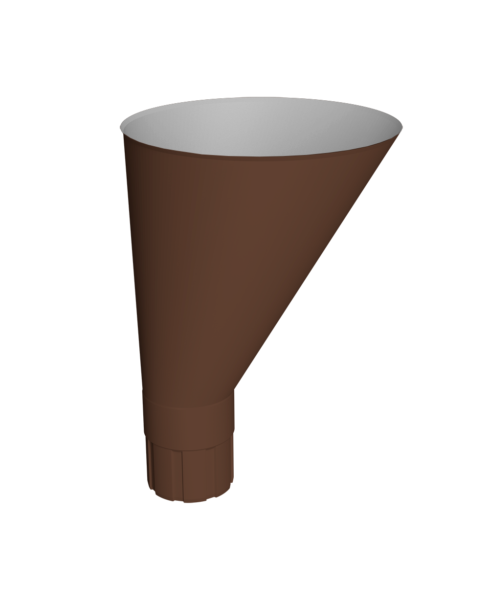 Воронка водосборная круглая Ø90Vortex Mix PE RAL 8017 шоколад