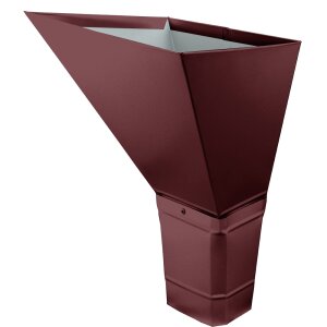 Воронка водосборная прямоугольная Vortex 127мм RAL 3005