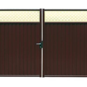 Ворота Estet Plus 2,4х3,6 RAL 8017/1014