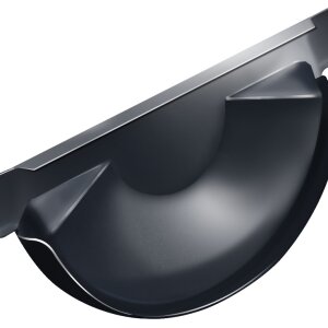 Заглушка торцевая универсальная GL PU 125 мм RAL 7024 мокрый асфальт