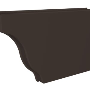 Заглушка желоба правая Vortex Lite Matt 130мм RR 32 темно-коричневый