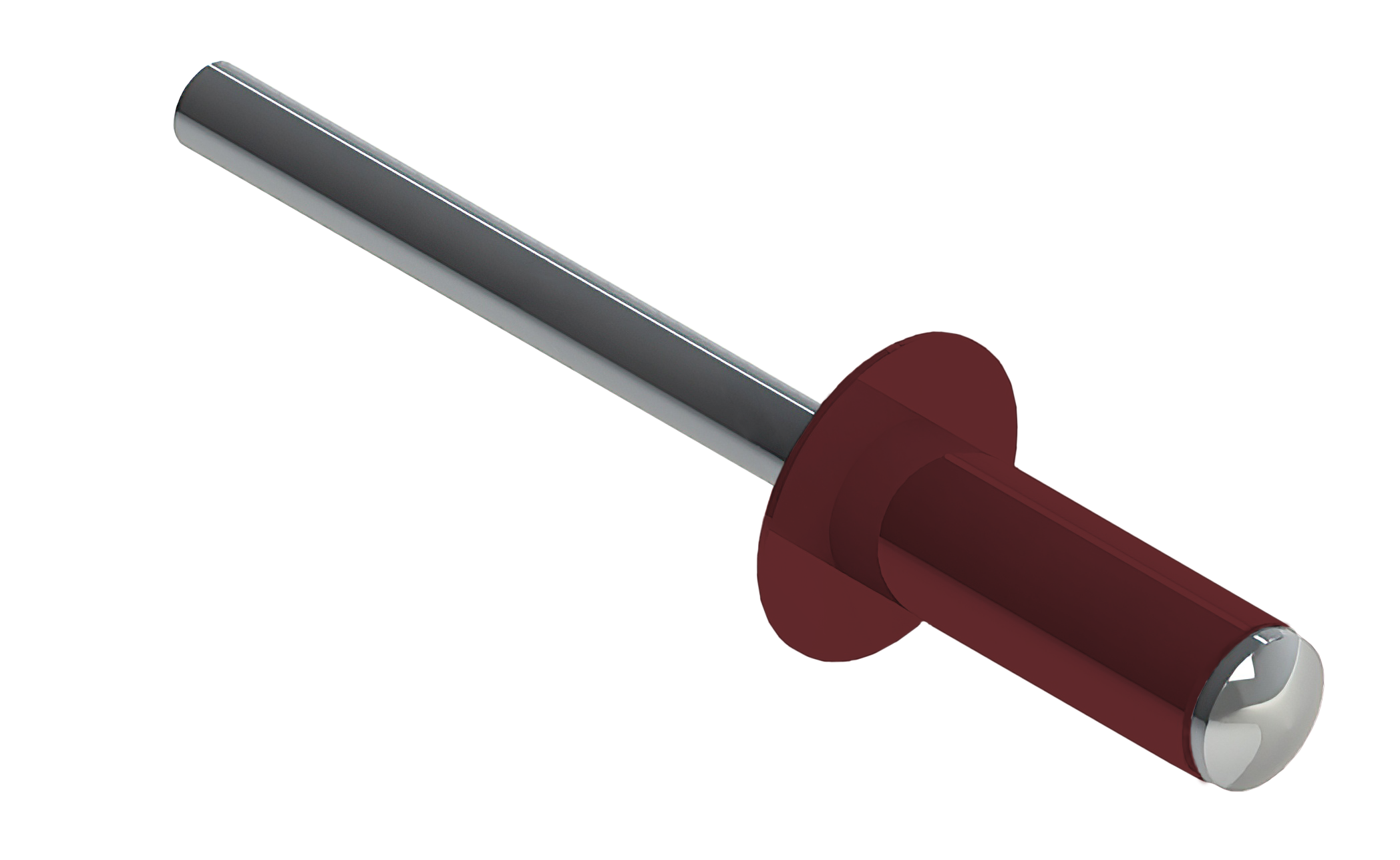 Заклёпка вытяжная Daxmer 3,2х8 RAL 3011 (10х1000шт) ал/ст