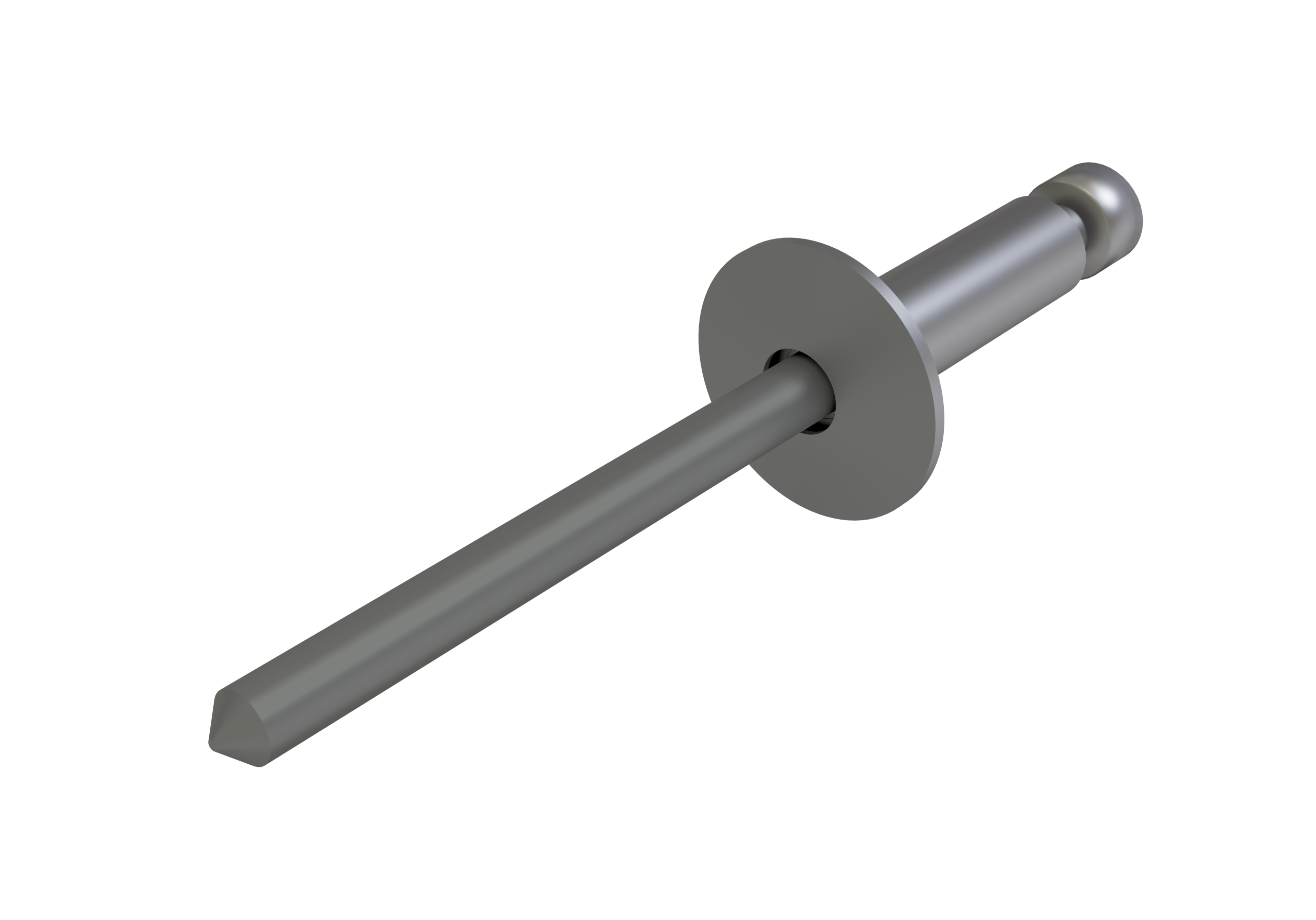 Заклёпка вытяжная Daxmer 5,0х10 (250шт) нерж/нерж RAL 7005