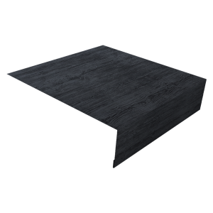 Планка околооконная простая 200х50 0,45 Print Premium Grey Wood TwinColor (2м)