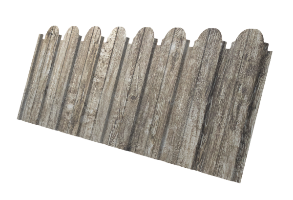 Профнастил C10B фигурный 0,45 Print Elite Nordic Wood TwinColor