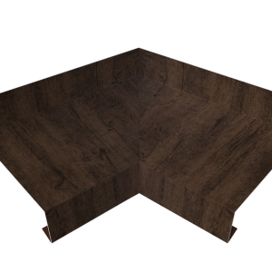 Угол отлива внутренний 70 0,45 Print Elite с пленкой Antique Wood TwinColor