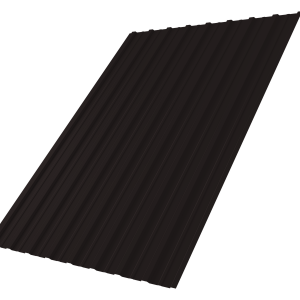 Профнастил C10A 0,4 PE-Matt-Double RAL 9005 черный