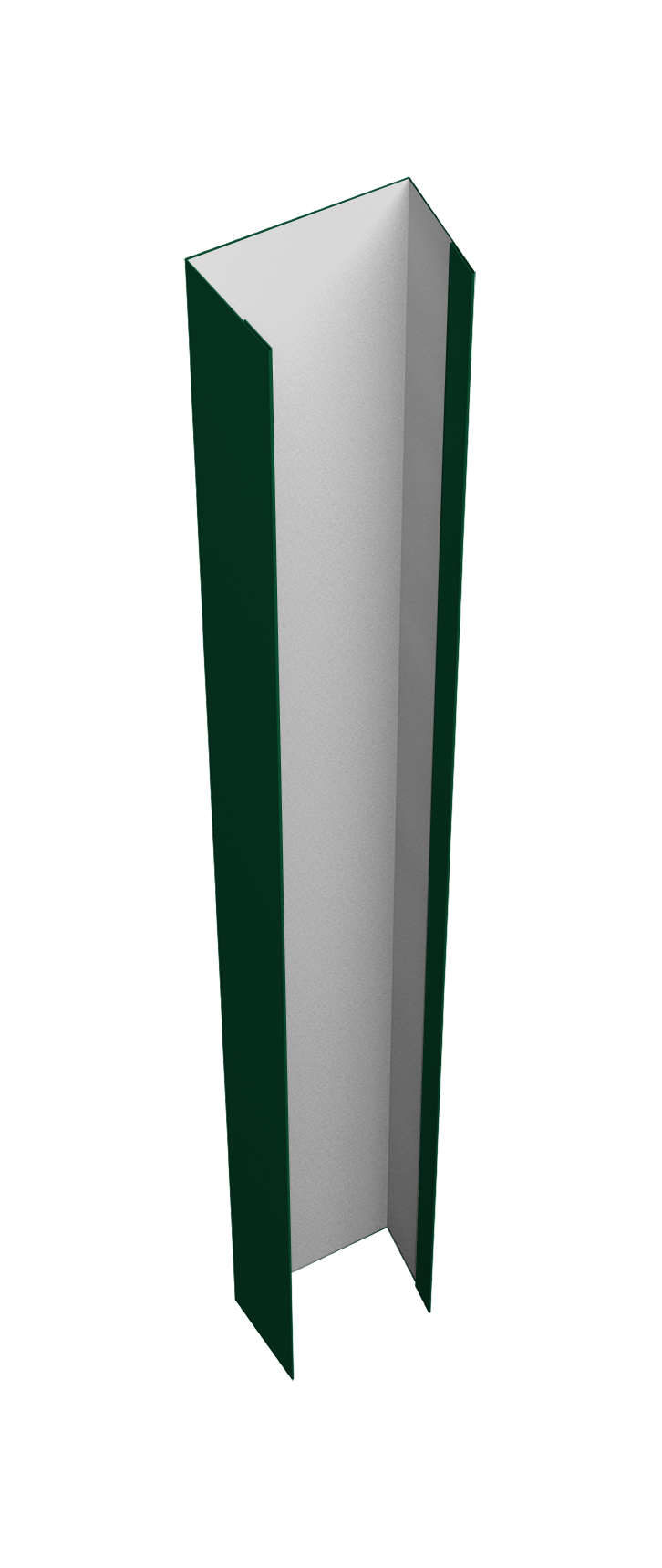 Крепежная планка верхняя Texas 0,5 Satin Matt RAL 6005 зеленый мох (1,8м)