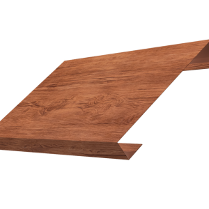Ламель лицевая 150 забора жалюзи Texas 0,45 Print Premium с пленкой Rowan Wood Intense FTC