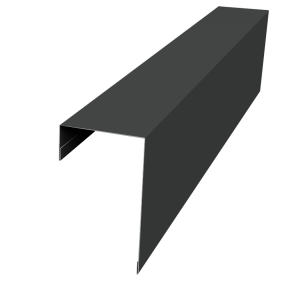 Планка торцевая фасадная фальц 65мм 0,45 PE-Double с пленкой RAL 7016 антрацитово-серый (3м)