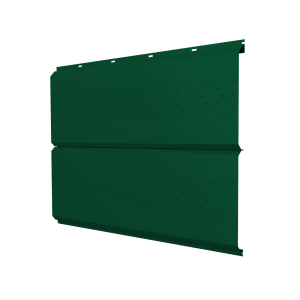 Софит ЭкоБрус new c перфорацией 0,45 Drap ST с пленкой RAL 6005 зеленый мох