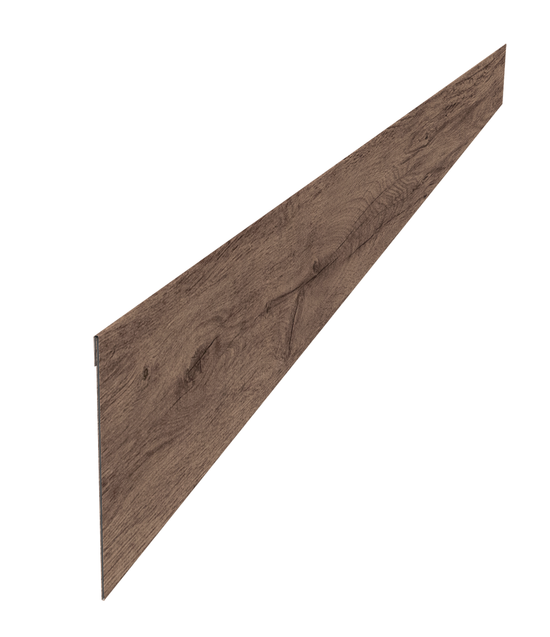 Ламель забора жалюзи Palermo стартовая/финишная для калиток и ворот 0,45 Print Premium Almond Wood Fresh