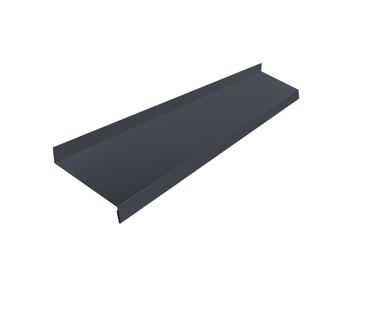 Отлив простой 100 0,5 PE с пленкой RAL 7024 мокрый асфальт (3м)