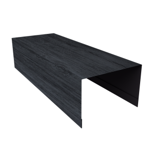 Крышка для забора из сайдинга (Квадро брус, Вертикаль) 0,45 Print Premium Grey Wood TwinColor (3м)