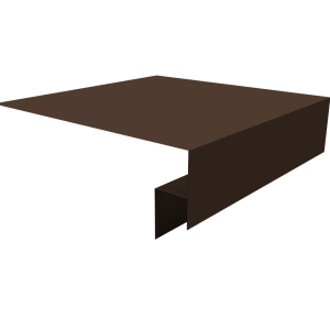 Планка околооконная сложная Экобрус Grand Line 200х50х25 0,45 Drap-double TX RAL 8017 шоколад (3м)