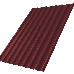 Профнастил С20R 0,5 Satin Matt TX RAL 3005 красное вино
