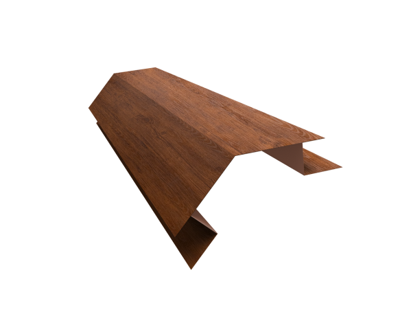 Планка угла внешнего сложного 135 градусов Блок-Хаус new Grand Line 0,45 Print Premium Golden Wood Fresh TwinColor (3м)