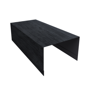 Крышка для забора из сайдинга (Блок-хаус new) 0,45 Print Premium Grey Wood TwinColor (2,5м)