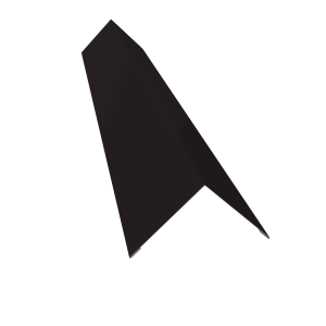 Угол внешний 110x110 0,5 Drap RAL 9005 черный (3м)