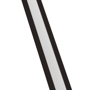 Крепежная планка жалюзи Milan, Milan Slim, Tokyo 0,5 Rooftop Бархат RAL 9005 черный (1,8м)