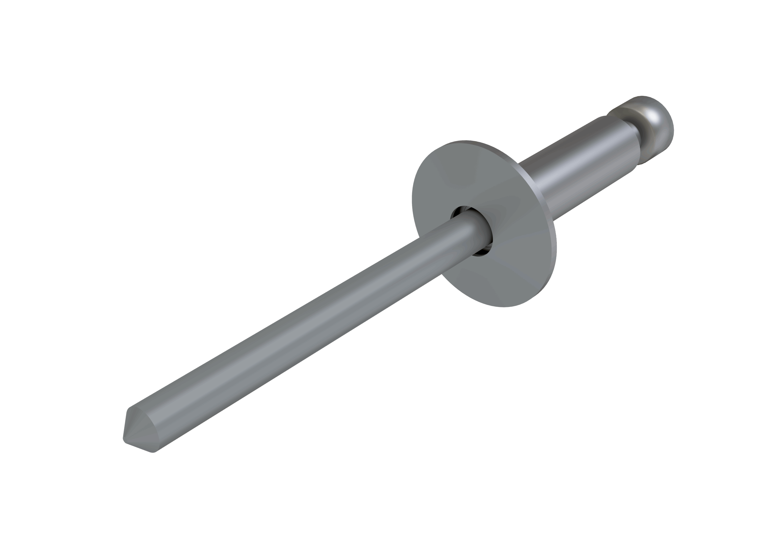 Заклёпка вытяжная Daxmer 4,0х10 (750шт) нерж/нерж RAL 7040