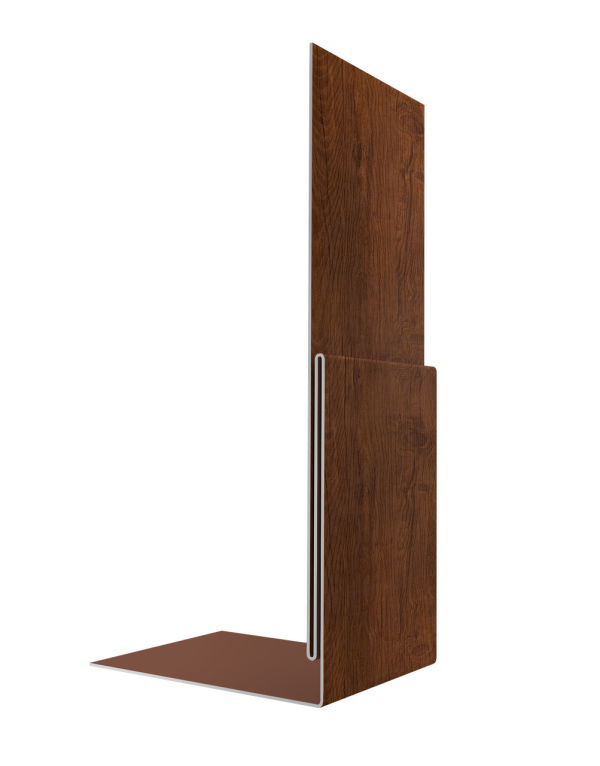 Планка приемная оконная 0,45 Print-Double Premium Golden Wood Intense F (2м)