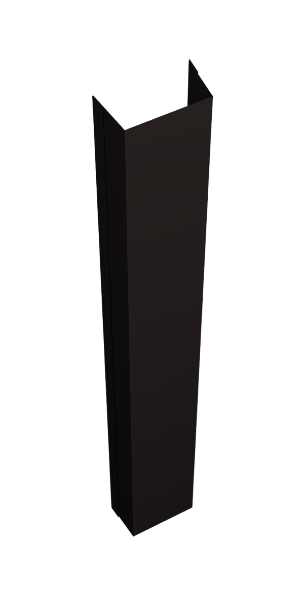 Крепежная планка нижняя Texas 0,5 Velur X RAL 9005 черный (2м)