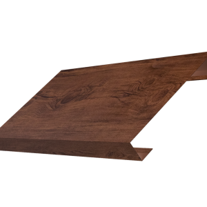 Ламель лицевая 125 забора жалюзи Texas 0,45 Print Premium с пленкой Cherry Wood Fresh TwinColor