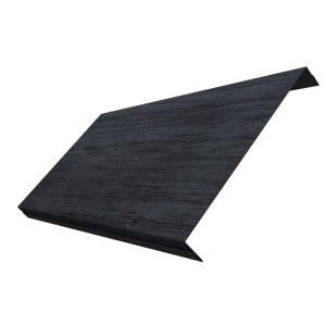 Ламель обратная 200 забора жалюзи Texas 0,45 Print Premium с пленкой Grey Wood TwinColor